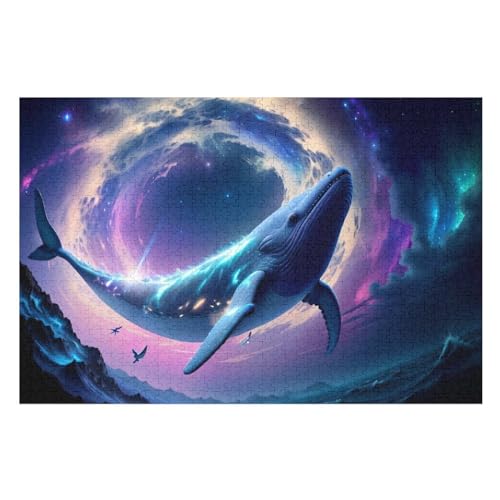 Wals Puzzles 1000 Teile Erwachsener Kniffel Spaß Für Die Ganze Familie, Holzpuzzle Kinder Erwachsene, Impossible Puzzle Schwer （75×50cm） von LCWWW