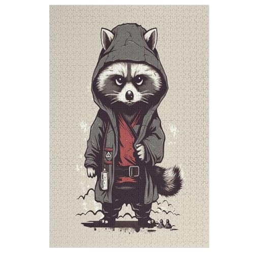Waschbär 1000 Teile Puzzles Für Erwachsene, Impossible Puzzle, Geschicklichkeitsspiel Für Die Ganze Familie, Kinder Holzpuzzle 78×53cm Waschbär 1000 Teile Puzzles Für Erwachsene, Impossible Puzzle, Geschicklichkeitsspiel Für Die Ganze Familie, Kinder Holzpuzzle 78×53cm von LCWWW
