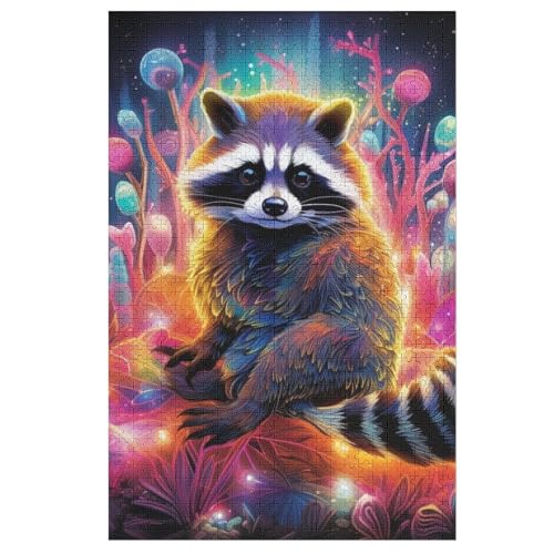 Waschbär Puzzles 1000 Teile Erwachsener Kniffel Spaß Für Die Ganze Familie, Holzpuzzle Kinder Erwachsene, Impossible Puzzle Schwer 78×53cm Waschbär Puzzles 1000 Teile Erwachsener Kniffel Spaß Für Die Ganze Familie, Holzpuzzle Kinder Erwachsene, Impossible Puzzle Schwer 78×53cm von LCWWW