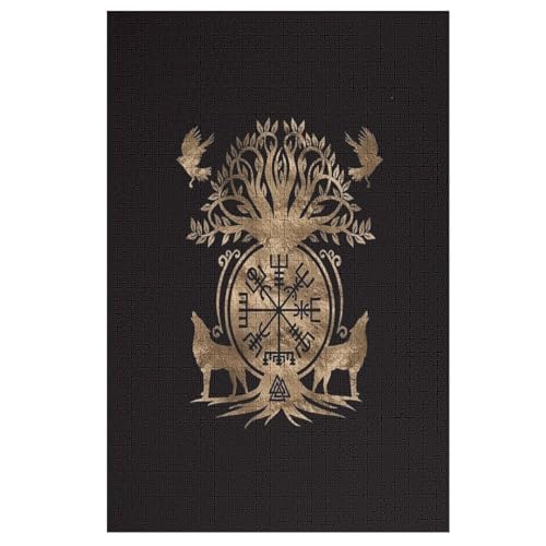 Wikinger Myth Holzpuzzle 1000 Teile, Knobelspiele Für Erwachsene, Teenager, Puzzles Unmögliche - Kinder Puzzle Zimmer Deko 78×53cm Wikinger Myth Holzpuzzle 1000 Teile, Knobelspiele Für Erwachsene, Teenager, Puzzles Unmögliche - Kinder Puzzle Zimmer Deko 78×53cm von LCWWW