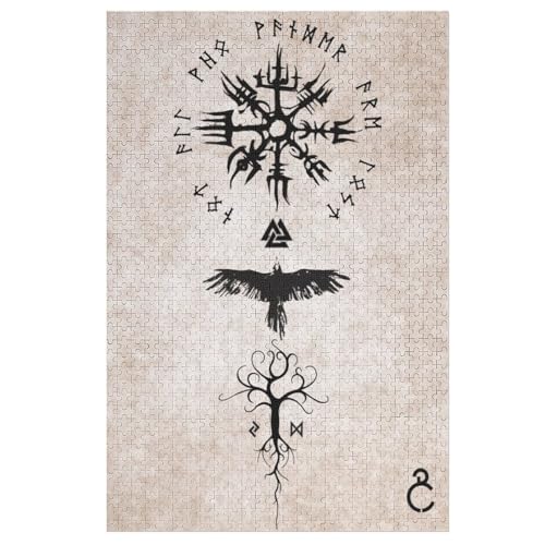 Wikinger Myth Puzzle 1000 Teile, Holzpuzzle Für Erwachsene Kinder, Impossible Puzzles, Geschicklichkeitsspiel Für Die Ganze Familie 78×53cm Wikinger Myth Puzzle 1000 Teile, Holzpuzzle Für Erwachsene Kinder, Impossible Puzzles, Geschicklichkeitsspiel Für Die Ganze Familie 78×53cm von LCWWW