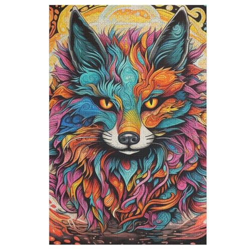 Wolf Holzpuzzle - 1000 Teiliges Jigsaw Knobelspiel - Puzzle Für Erwachsene & Kinder - Outdoor & Reisespielzeug 78×53cm Wolf Holzpuzzle - 1000 Teiliges Jigsaw Knobelspiel - Puzzle Für Erwachsene & Kinder - Outdoor & Reisespielzeug 78×53cm von LCWWW
