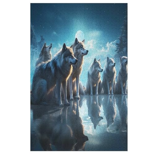 Wolf Holzpuzzle - 1000 Teiliges Jigsaw Knobelspiel - Puzzle Für Erwachsene & Kinder - Outdoor & Reisespielzeug 78×53cm Wolf Holzpuzzle - 1000 Teiliges Jigsaw Knobelspiel - Puzzle Für Erwachsene & Kinder - Outdoor & Reisespielzeug 78×53cm von LCWWW
