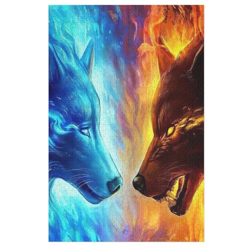 Wolf Holzpuzzle - 1000 Teiliges Jigsaw Knobelspiel - Puzzle Für Erwachsene & Kinder - Outdoor & Reisespielzeug 78×53cm Wolf Holzpuzzle - 1000 Teiliges Jigsaw Knobelspiel - Puzzle Für Erwachsene & Kinder - Outdoor & Reisespielzeug 78×53cm von LCWWW