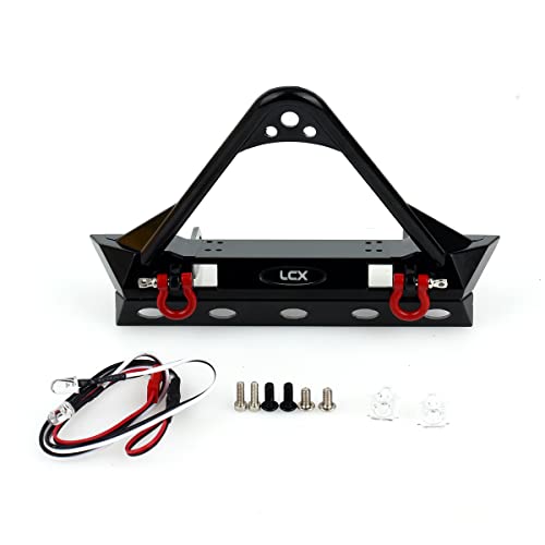 LCX Racing 1/10 RC Crawler Auto Metall Frontstoßstange für Traxxas TRX4 TRX6 Axial SCX10 II 90046, Upgrades Teile Zubehör von LCX