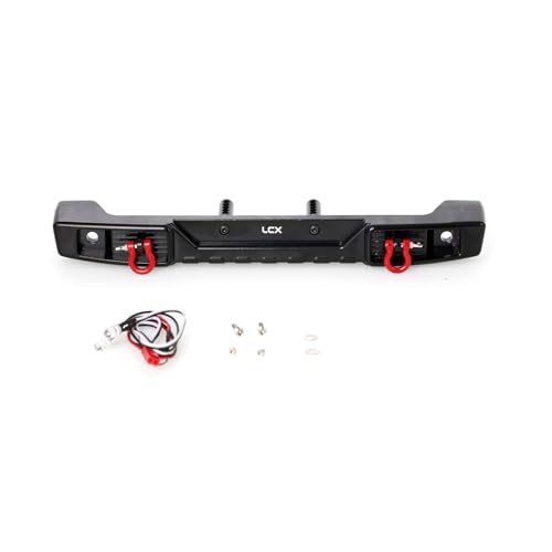 LCX racing 1/10th RC Crawler Auto CNC gefräste Aluminiumlegierung Heckstoßstange für RC Auto Axial SCX10 III SCX10.3 AXI03007, Upgrades Teile Zubehör von LCX