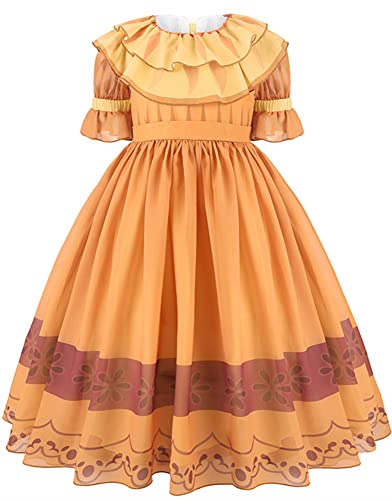 LCXYYY Pepa Cosplay Kostüm Mädchen Verkleidung Magie Schwestern Tante Madrigal Pepa Ballerina Kleid für Halloween Karneval Prinzessin Geburtstag Party Fancy Kleidung Größe 100-160cm von LCXYYY