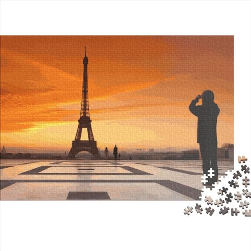 1000 Teile Puzzle für Erwachsene Paris Puzzlesets für Familien Holzpuzzles Brain Challenge Puzzle 1000 Teile (75 x 50 cm) von LCZLCZ