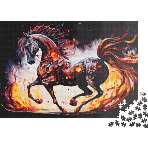 1000-teiliges Puzzle, Fantasy-Pferd-Puzzle für Erwachsene, Holzpuzzle, Lernspiel für Erwachsene, Kind, 1000 Teile (75 x 50 cm) von LCZLCZ