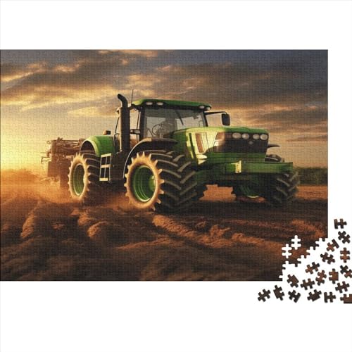1000-teiliges Puzzle für Erwachsene, Bauernhof-Traktor-Geschenke, kreative rechteckige Puzzles, Holzpuzzle 1000 Teile (75 x 50 cm) von LCZLCZ