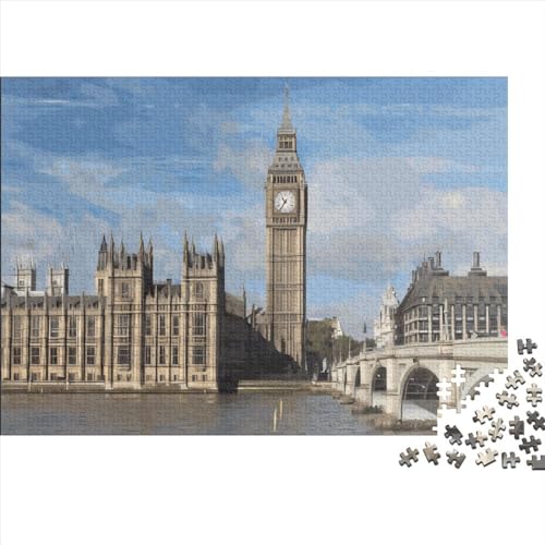 1000-teiliges Puzzle für Erwachsene, London Gifts, kreative rechteckige Puzzles, Holzpuzzle 1000 Teile (75 x 50 cm) von LCZLCZ