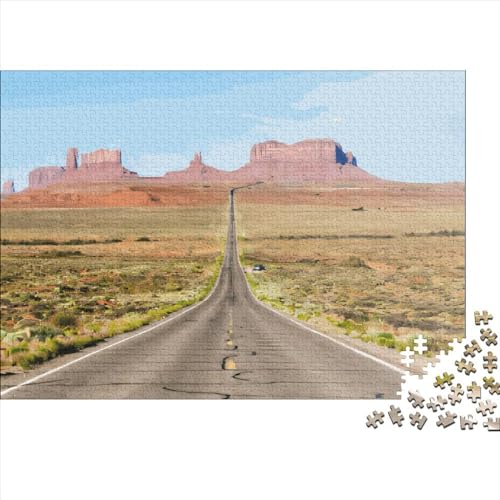 1000-teiliges Puzzle für Erwachsene, Monument Valley-Geschenke, kreative rechteckige Puzzles, Holzpuzzle 1000 Teile (75 x 50 cm) von LCZLCZ