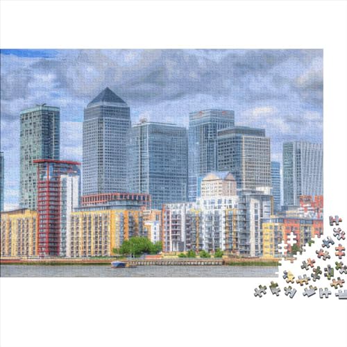 1000-teiliges rechteckiges Puzzle für Erwachsene London Creative Jigsaw Challenge Spielzeugpuzzle 1000 Teile (75 x 50 cm) von LCZLCZ