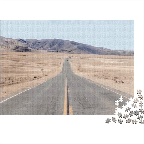 300-teiliges Puzzle „Road Death Valley“ für Erwachsene und Kinder, Holzpuzzle, Lernspielzeug, 300 Teile (40 x 28 cm) von LCZLCZ
