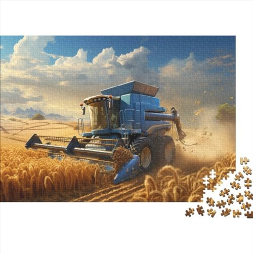 300-teiliges rechteckiges Puzzle für Erwachsene, Farm Harvester, kreative Puzzle-Herausforderung, Spielzeugpuzzle, 300 Teile (40 x 28 cm) von LCZLCZ