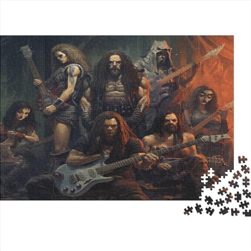 500 Teile kreative Puzzles Metall Musik Geschenk Puzzles rechteckiges Puzzle Spielzeug für Erwachsene 500 Stück (52 x 38 cm) von LCZLCZ