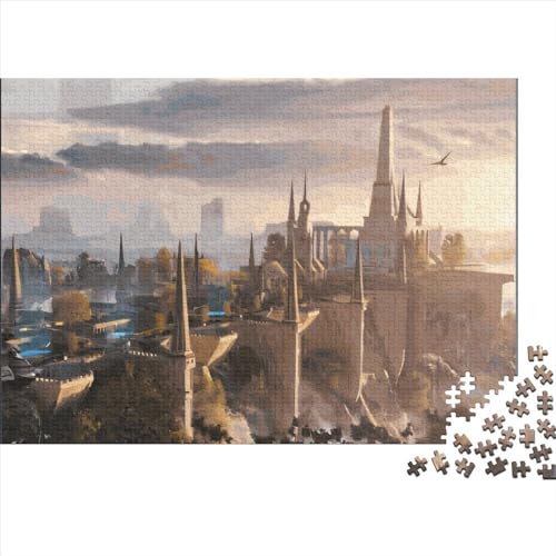 500-teiliges Puzzle für Erwachsene, prächtige Baugeschenke, kreative rechteckige Puzzles, Holzpuzzle 500 Teile (52 x 38 cm) von LCZLCZ