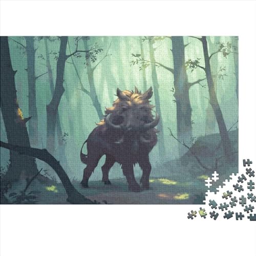 Clan of The Boar Puzzles 1000 Teile für Erwachsene Puzzle Lernspiele 1000 Teile (75x50cm) von LCZLCZ