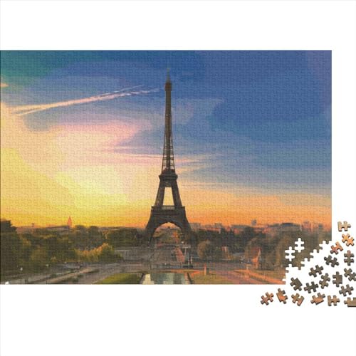 Creative Paris Gift Holzpuzzle mit 500 Teilen für Erwachsene, rechteckiges Puzzle, Gehirnübungs-Herausforderungsspiel, 500 Teile (52 x 38 cm) von LCZLCZ