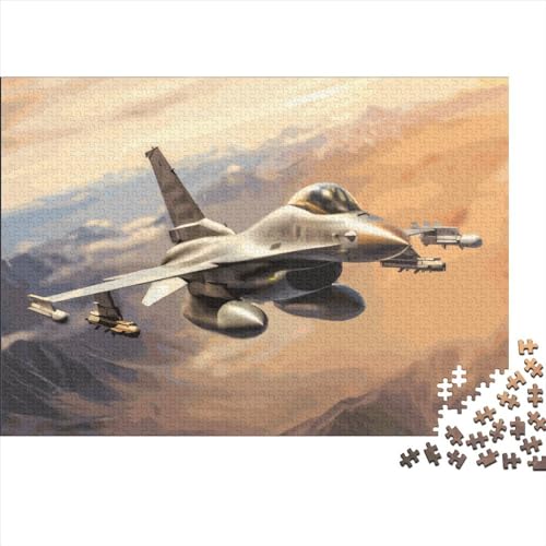Jet Fighter-Puzzle, 1000 Teile, für Erwachsene, Puzzle, Lernspiele, 1000 Teile (75 x 50 cm) von LCZLCZ