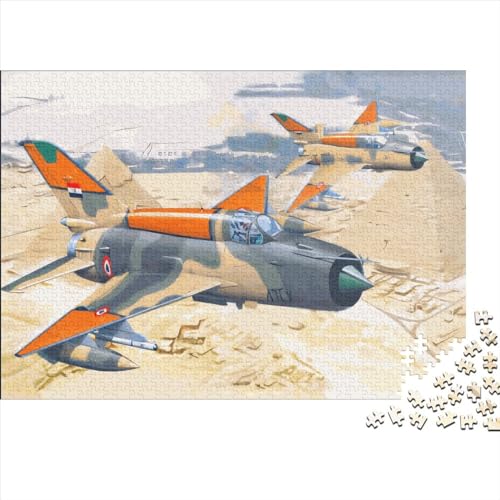 Militärische Kämpfer-Puzzles, 1000 Teile, kreatives rechteckiges großes Familienpuzzlespiel, Kunstwerk für Erwachsene, 1000 Teile (75 x 50 cm) von LCZLCZ