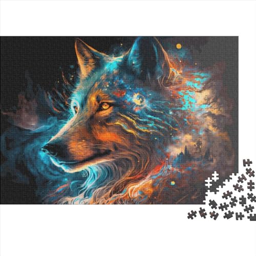 Nebula Wolf Puzzles 1000 Teile für Erwachsene Puzzle Lernspiele 1000 Teile (75x50cm) von LCZLCZ