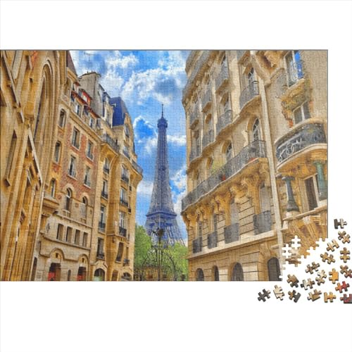 Paris-Puzzle, 1000 Teile, für Erwachsene, Puzzle, Lernspiele, 1000 Teile (75 x 50 cm) von LCZLCZ