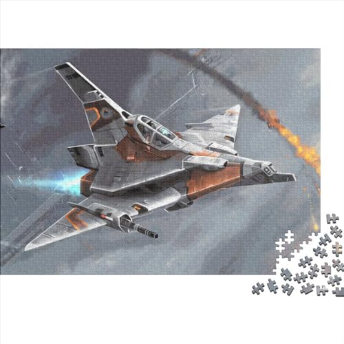 Puzzle für Erwachsene, Flugzeug, Luft- und Raumfahrt, 1000 Teile, Holzpuzzle für Kinder ab 12 Jahren, herausforderndes Spiel, 1000 Teile (75 x 50 cm) von LCZLCZ