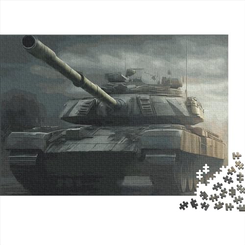 Puzzle für Erwachsene, Militärpanzer, 1000 Teile, Holzpuzzle für Kinder ab 12 Jahren, anspruchsvolles Spiel, 1000 Teile (75 x 50 cm) von LCZLCZ