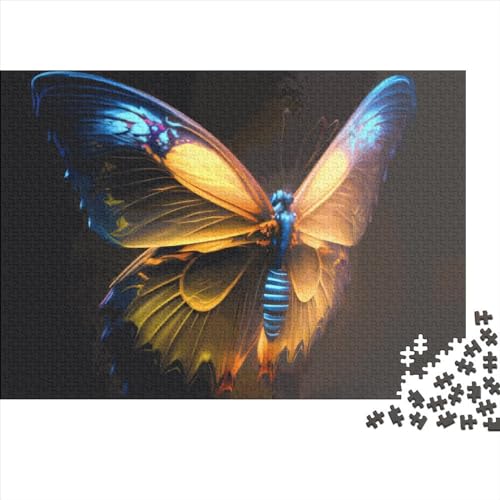 Puzzles für Erwachsene, 1000 Teile, Schmetterlingsnacht-Puzzles, herausforderndes Spiel, Denksportaufgaben, 1000 Teile (75 x 50 cm) von LCZLCZ