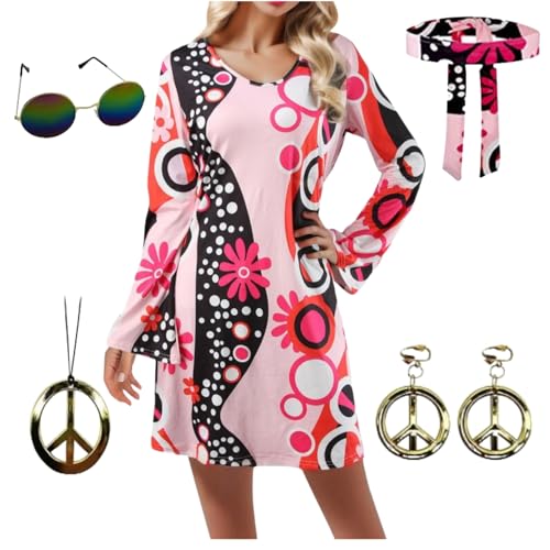 LCpddajlspig Faschingskostüme Damen, Hippie Kostüm Damen, 70er Jahre Outfit Damen, Hippie Kleidung Damen, Kostüm Damen Fasching, Kostüme Für Erwachsene, Adventskalender Freundin, Hippie Kleid, LCpddajlspig Faschingskostüme Damen, Hippie Kostüm Damen, 70er Jahre Outfit Damen, Hippie Kleidung Damen, Kostüm Damen Fasching, Kostüme Für Erwachsene, Adventskalender Freundin, Hippie Kleid, von LCpddajlspig