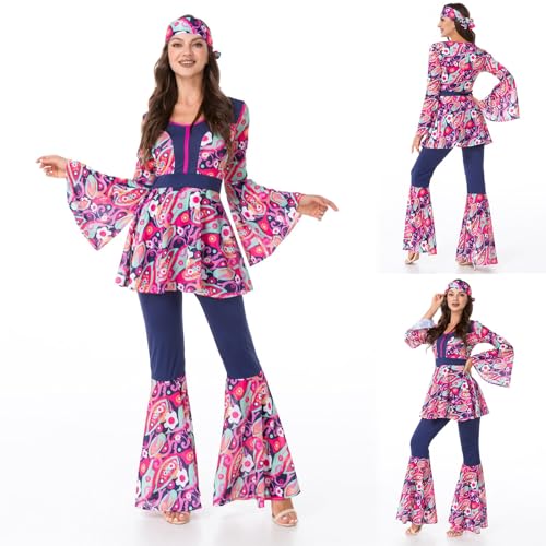 LCpddajlspig Hippie Kostüm Damen, Faschingskostüme Damen, 70er Jahre Outfit Damen, Hippie Kleidung Damen, Disco Outfit Damen, Abba Kostüm, Silvester Deko, Kostüm Damen Fasching, LCpddajlspig Hippie Kostüm Damen, Faschingskostüme Damen, 70er Jahre Outfit Damen, Hippie Kleidung Damen, Disco Outfit Damen, Abba Kostüm, Silvester Deko, Kostüm Damen Fasching, von LCpddajlspig
