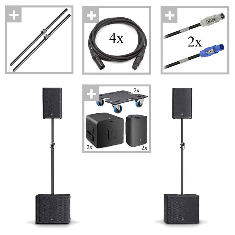 LD Systems STINGER G3 EVENT SET A.Completely Aktiv-PA-Set von LD Systems