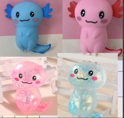 Axolotl Spielzeug 4 Stück,Axolotl Squeeze Toy,Axolotl Stress Squeeze Spielzeug,Squishy Ball, Glitzernde Axolotl Antistress Spielzeug Squish,,Anti Stress Spielzeug für Erwachsene und Kinder Axolotl Spielzeug 4 Stück,Axolotl Squeeze Toy,Axolotl Stress Squeeze Spielzeug,Squishy Ball, Glitzernde Axolotl Antistress Spielzeug Squish,,Anti Stress Spielzeug für Erwachsene und Kinder von LDDYKZY