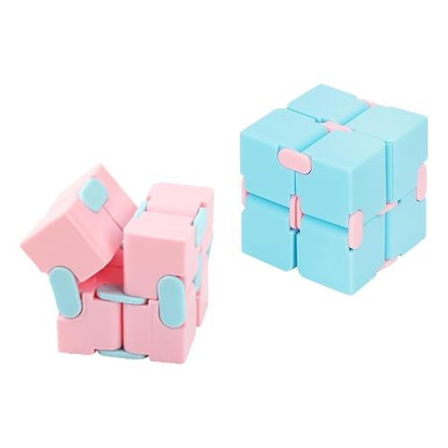 Fidget Cube mit Fidget Toy Cube Cube Fidget Anti Stress Würfel Spielzeug Angst Entlastung,Tragbares Anti Stress Spielzeug für Kinder und Erwachsene Autismus p von LDDYKZY