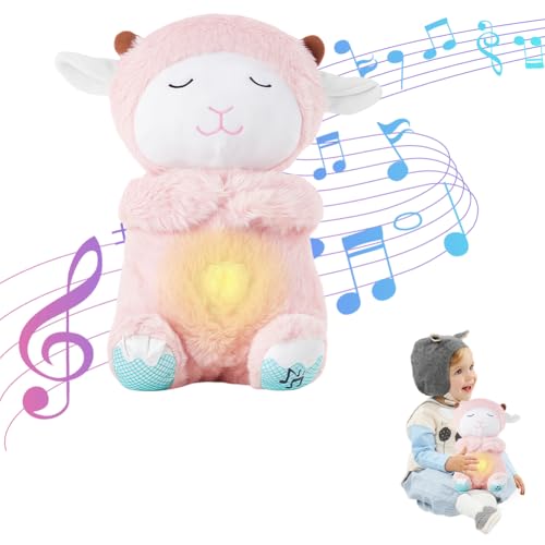 LDDYKZY Angst Relief Koala Beruhigende Atmung Otter, Angst Relief Schaf, Beruhigende Relief Plüschtiere, Atembewegung Beruhigende Otter, Gefüllte Tier Beruhigende Spielzeug Rosa von LDDYKZY