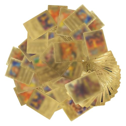 LDDYKZY Deutsch Vmax Karten, 55 Stück GX Rare Golden Sammelkarten, Metall Vergoldete Karten, Kinder zum Sammeln von Karten Für Geburtstagsgeschenk G LDDYKZY Deutsch Vmax Karten, 55 Stück GX Rare Golden Sammelkarten, Metall Vergoldete Karten, Kinder zum Sammeln von Karten Für Geburtstagsgeschenk G von LDDYKZY