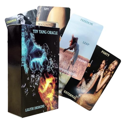 LDDYKZY Oracle Kartenspiel, Oracle Cards, Spirituelle Orakelkarten für Anfänger, Yin und Yang Orakelkarten, Karma Connection Orakelkarten, Tarotkarten für Anfänger, Orakelkarten Deck LDDYKZY Oracle Kartenspiel, Oracle Cards, Spirituelle Orakelkarten für Anfänger, Yin und Yang Orakelkarten, Karma Connection Orakelkarten, Tarotkarten für Anfänger, Orakelkarten Deck von LDDYKZY