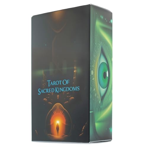 Tarotkarten, Tarot Karten, Kartenspiel, Divination Spiel Englische,The Ta rot of Sacred Kingdoms Ta rotkarten, 78 Tar ot Karten, Familienfeiertagsparty Deck Tarot Karte, Tar ot Ka rte Brettspiele von LDDYKZY