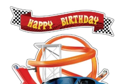 Racing Car Kuchen Toppers, 25 Stück Racing Jungen Geburtstag Kuchen Dekorationen, Car Geburtstag Dekor Party Supplies für Kinder von LDDYKZY