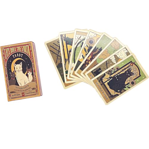 Tarotkarten für Anfänger - Klassisches 78 Karten Set, Kartenspiele für Partys, Schicksals Weissagungskarte, Tarot Cards Set für Anfänger Licht (EWI3021) Tarotkarten für Anfänger - Klassisches 78 Karten Set, Kartenspiele für Partys, Schicksals Weissagungskarte, Tarot Cards Set für Anfänger Licht (EWI3021) von LDDYKZY