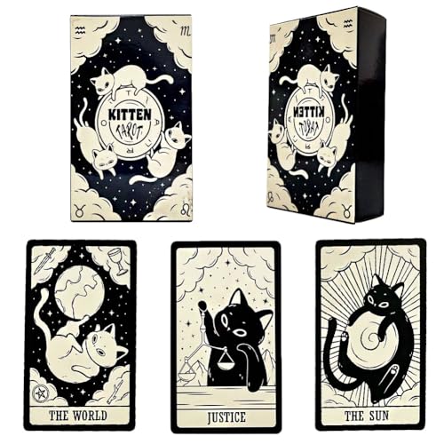 Tarotkarten, Klassisches Tarotkarten,78 Tarot Cards Set, Kartenspiele für Partys, Tarotkarten Schicksals Weissagungskarte, Cards English, Karten Tarot Set für Anfänger (EWI3020) Tarotkarten, Klassisches Tarotkarten,78 Tarot Cards Set, Kartenspiele für Partys, Tarotkarten Schicksals Weissagungskarte, Cards English, Karten Tarot Set für Anfänger (EWI3020) von LDDYKZY