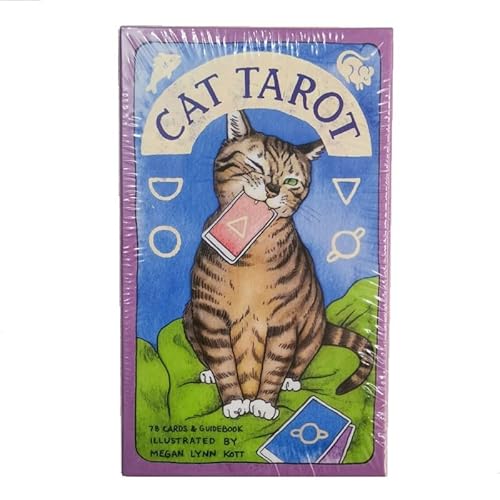 LDDYKZY Tarotkarten für Anfänger, 78 Stück Tarot Karten Set, Tarot Karten, Vintage Brettspiele, Partyspiele Kartenspiele, Katze Tarotkarten, Erwachsene Schicksal Vorhersage Karten Englische Version LDDYKZY Tarotkarten für Anfänger, 78 Stück Tarot Karten Set, Tarot Karten, Vintage Brettspiele, Partyspiele Kartenspiele, Katze Tarotkarten, Erwachsene Schicksal Vorhersage Karten Englische Version von LDDYKZY
