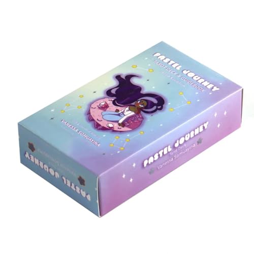 Tarotkarten, Tarot Karten für Anfänger, Klassisches Tarotkarten, 78 Tarot Cards, The Pastel Journey Tar ot Deck,Tarotkar Ten Schicksals Weissagungskarte, Englisch t arot Cards Set Tarotkarten, Tarot Karten für Anfänger, Klassisches Tarotkarten, 78 Tarot Cards, The Pastel Journey Tar ot Deck,Tarotkar Ten Schicksals Weissagungskarte, Englisch t arot Cards Set von LDDYKZY