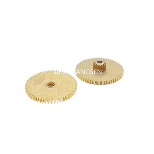LDHNFBYV 0,3 Modul 14 Zähne + 58 Zähne 0,3M 14T 58T Metall Duplex Zahnrad Außendurchmesser 18mm Loch 2mm von LDHNFBYV