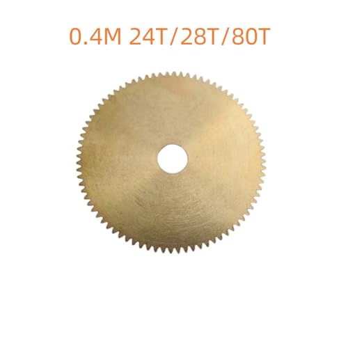LDHNFBYV 0,4 M 24T/28T/80T Kupferzahnraddicke 2 mm Bohrungsdurchmesser 1,98 mm 2,5 mm 4,98 mm kleines Modul(0.4M 28T 2.02mm) von LDHNFBYV