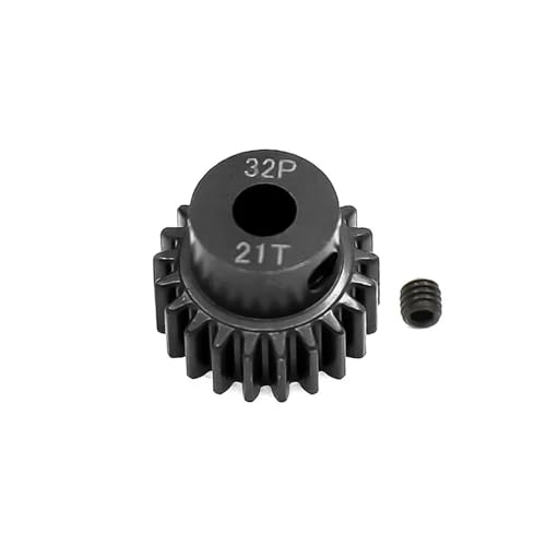 LDHNFBYV 1 STÜCKE Metall Stahl 5mm 32P Motor Getriebe Ritzel(21T) von LDHNFBYV