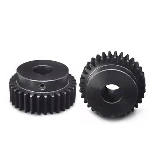 LDHNFBYV 1 Stück 40T-60T 1,25M Stirnradgetriebe 1,25 Modul Stahlmotorgetriebe mit schrittweiser zylindrischer Zahnradbohrung(16mm,50 Teeth) von LDHNFBYV