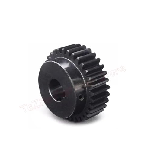 LDHNFBYV 1 Stück 40T-60T 1,25M Stirnradgetriebe 1,25 Modul Stahlmotorgetriebe mit schrittweiser zylindrischer Zahnradbohrung(17mm (Keyway 5mm),50 Teeth) von LDHNFBYV