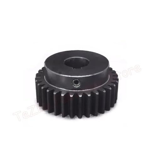 LDHNFBYV 1 Stück 40T-60T 1,25M Stirnradgetriebe 1,25 Modul Stahlmotorgetriebe mit schrittweiser zylindrischer Zahnradbohrung(28mm (Keyway 8mm),40 Teeth) von LDHNFBYV